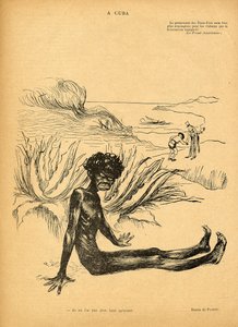 الولايات المتحدة تأخذ كوبا من إسبانيا ، والرسوم المتحركة من Le Rire ، 29 أكتوبر 1898 بواسطة دمية